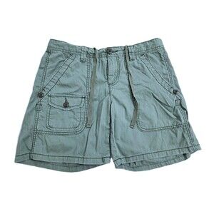 Y2K Polo Jean Co Ralph Lauren Women's Green Cargo Army Hiking Shorts Size 6